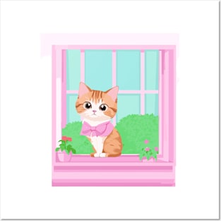 cute kitten Posters and Art